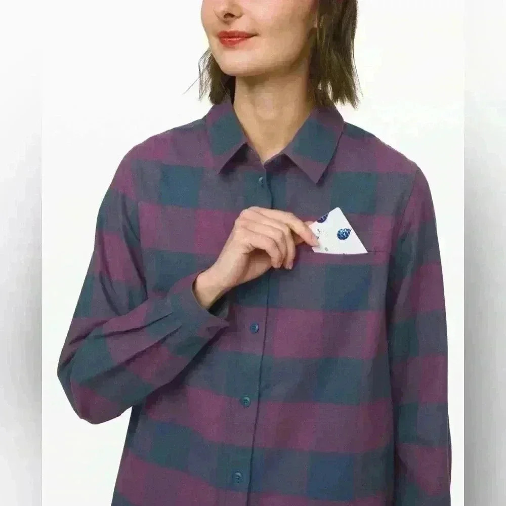 Lululemon Full Day Ahead Shirt
Revive Plaid Night Diver Galactic Grape - Picture 6 of 11